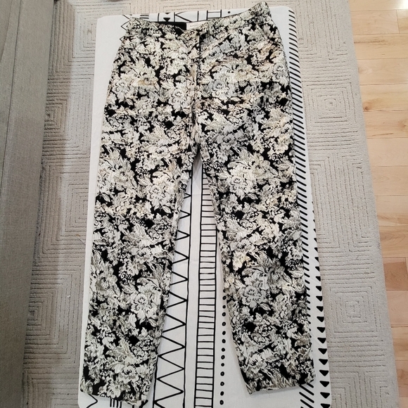 Abercrombie & Fitch Women's Isabella Jacquard Pants Size 6 - Picture 3 of 10